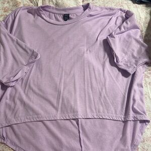 SHEIN Light Purple Short Sleeve Tee